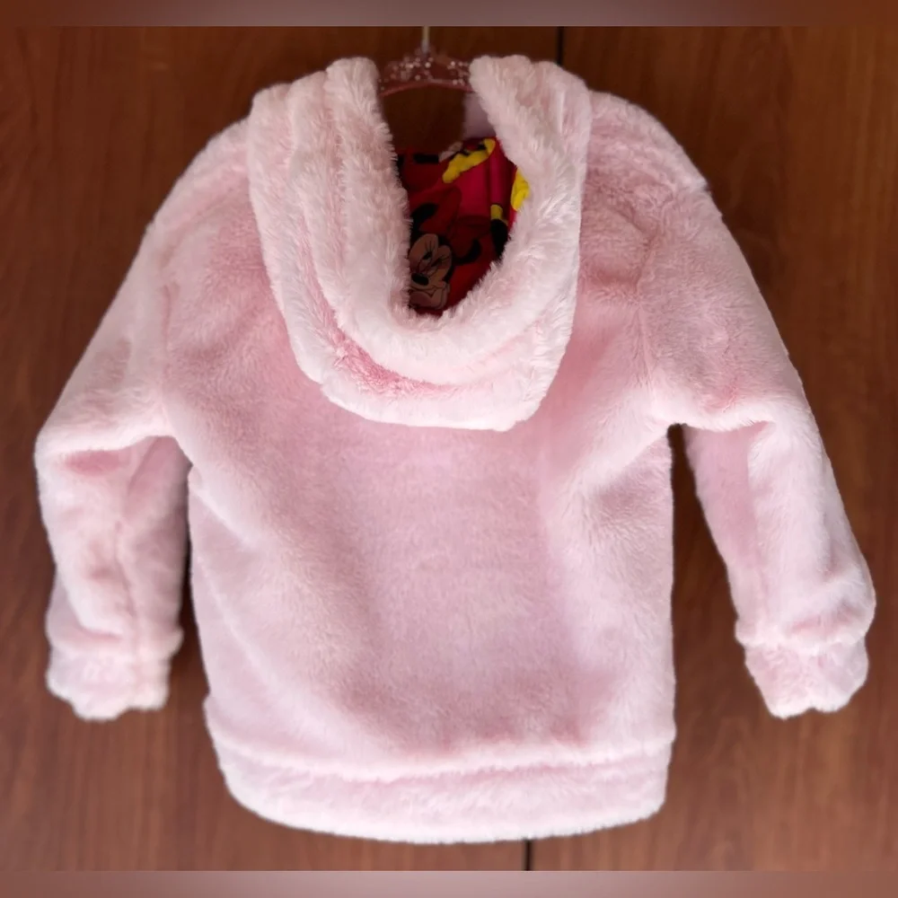 Disney Junior - Minnie Mouse and heart print reversible jacket (NWOT)